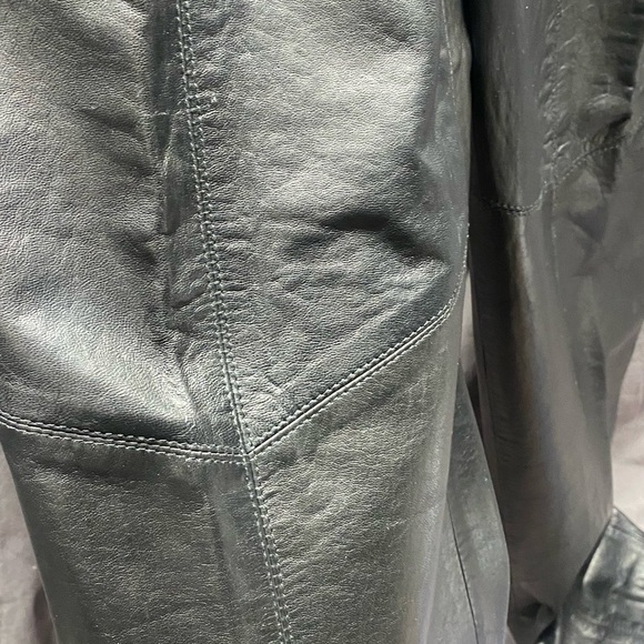 Dana Buchman Ultra-soft Lambskin Leather Pants sz 10 - Picture 2 of 9